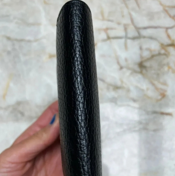 BALLY Black Pebbled Leather Bifold Snap Wallet Made In Italy Mens Women's Unisex - Picture 5 of 13